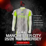 Puma Manchester City 2025/26 Third Jersey – Raindrop Graphic Edition ⚽🔥