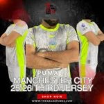 Puma Manchester City 2025/26 Third Jersey – Raindrop Graphic Edition ⚽🔥 - Image 2