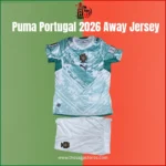 ⚽Portugal 2026 Away Football Jersey Set – Ocean Wave Design | Jersey & Shorts | Premium Edition