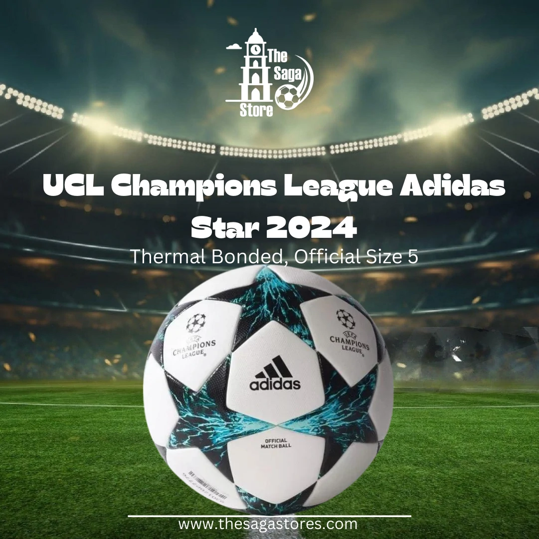20.webp UCL Champions League Adidas (Star) 2024 Football, Thermal Bonded, Official Size 5 - Image 1