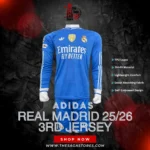 Adidas Real Madrid 2025/26 Third Jersey – Authentic Blue Edition 💙⚽ Premium Quality