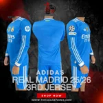 Adidas Real Madrid 2025/26 Third Jersey – Authentic Blue Edition 💙⚽ Premium Quality - Image 2