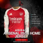 Adidas Arsenal 2025/26 Long Sleeve Home Jersey 🔴⚪⚽