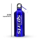500ml Sports Water Bottle – Leakproof Aluminum Bottle for Gym, Travel & Outdoor | Available in Blue & Black - Image 2
