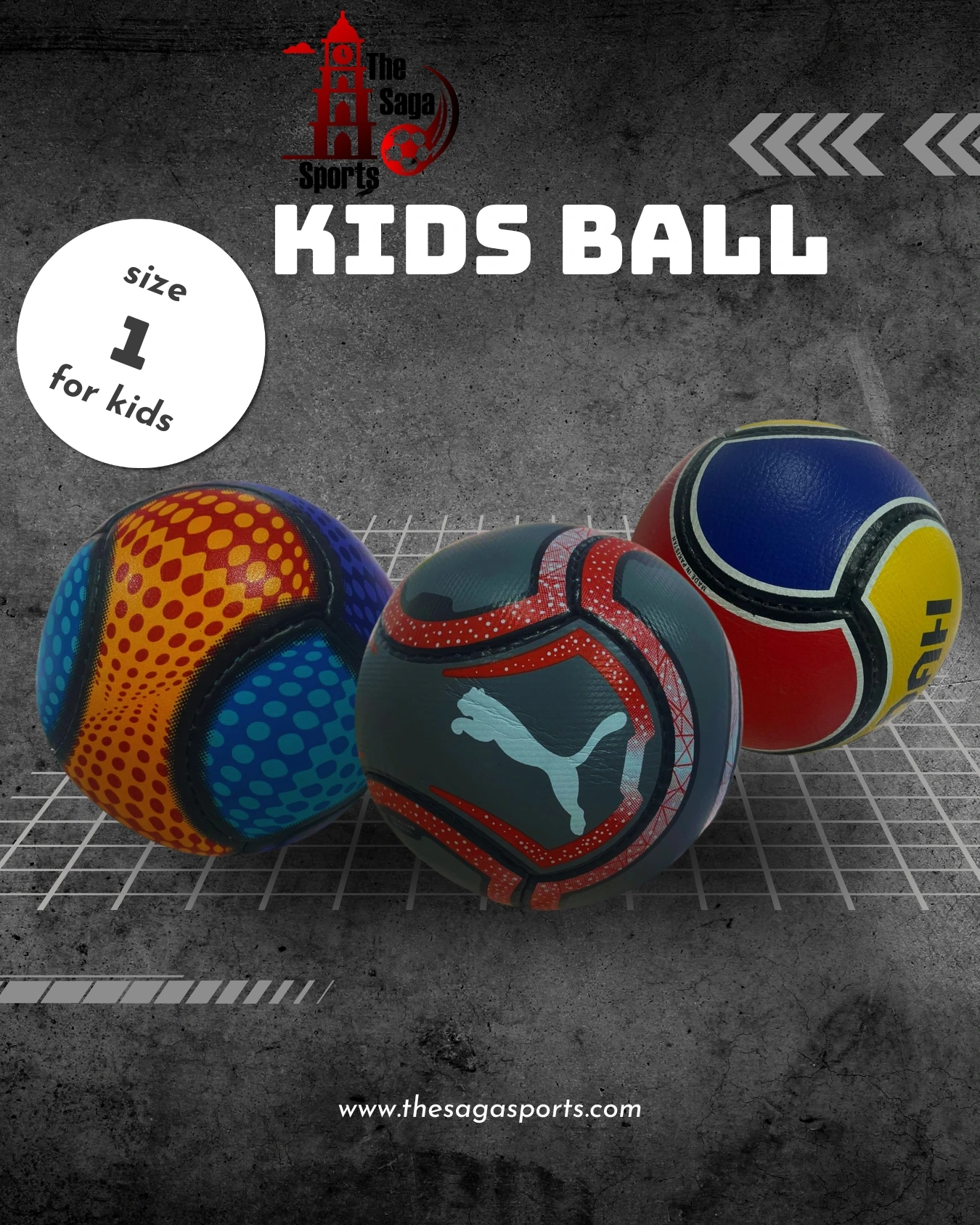 KIDS-BLADDER-BALL-1.webp Kids Size-1 Football โ 6 Panel Stitched | Ages 1-4 | Soft & Safe Mini Ball - Image 1