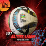 Adidas UEFA Nations League Football 2025, official size 5, Made in Sialkot